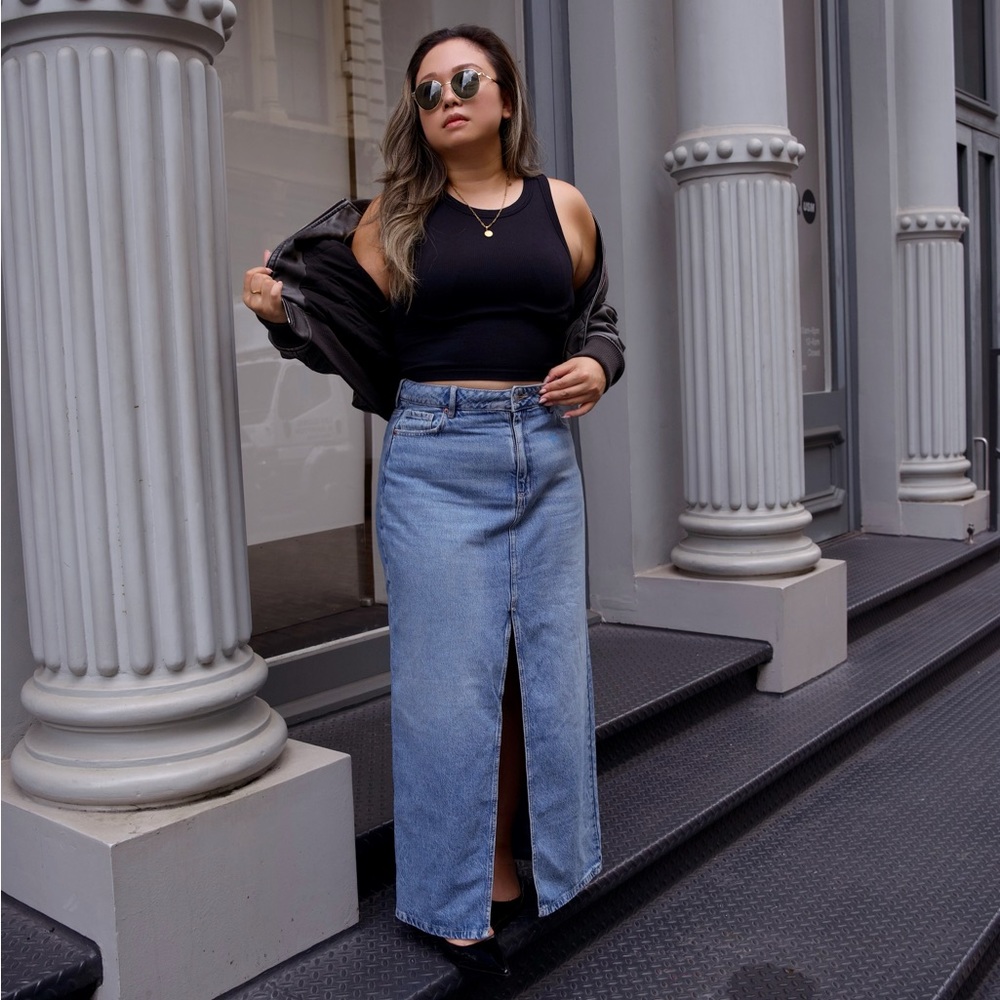 Denim Maxi Skirt